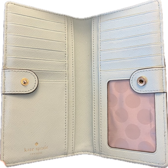 Kate spade leather wallet and travel tag- like new - Picture 3 of 3